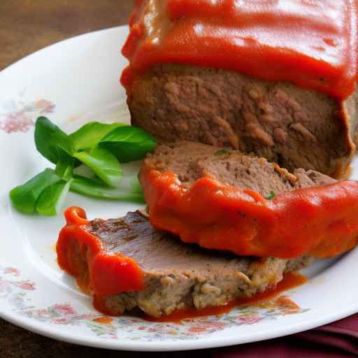 Мясной рулет с томатным соусом