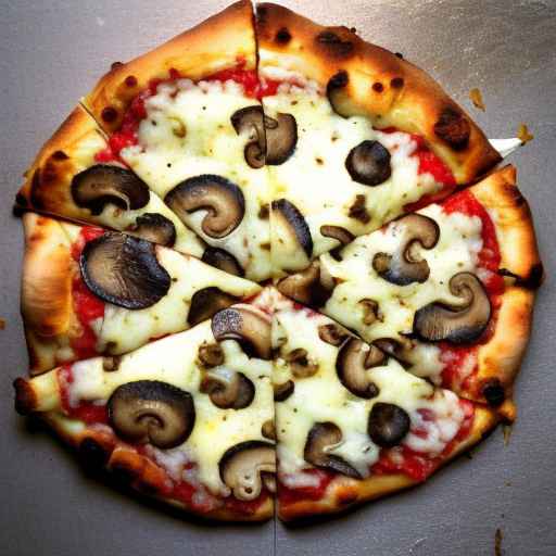 Пицца с начинкой из грибов и трюфельного масла