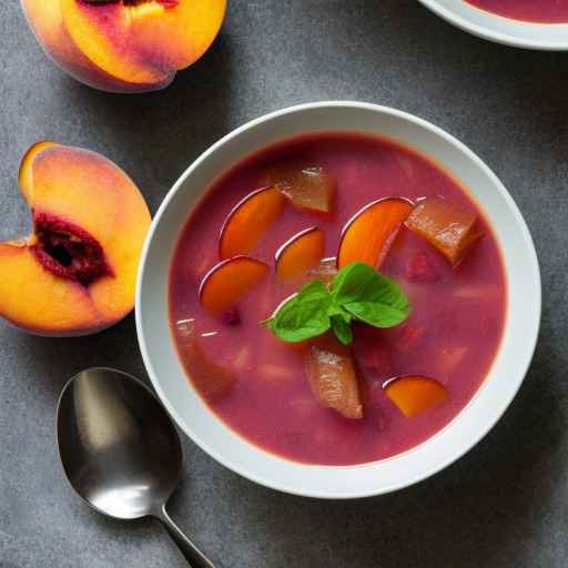Рецепт персикового борща