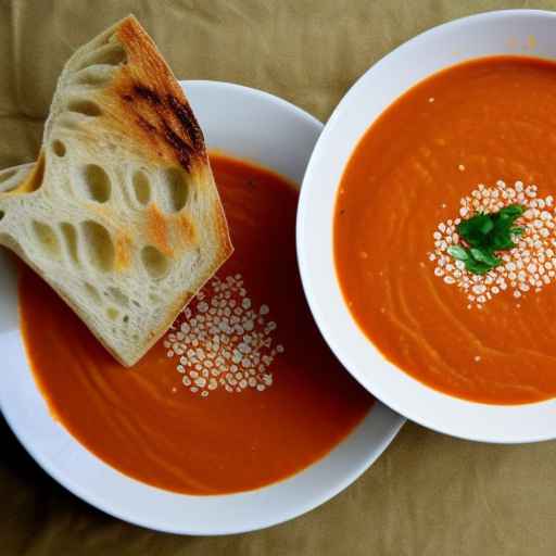 Суп из красной чечевицы и томатов