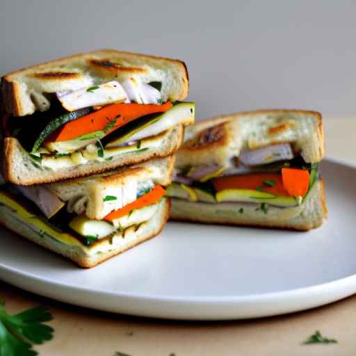 Карманные сэндвичи с жареными овощами