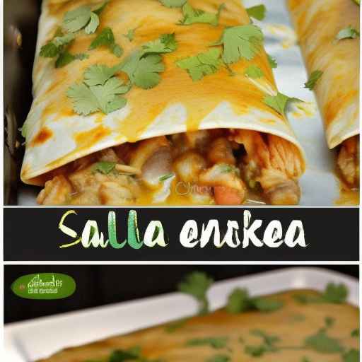Salsa Verde Chicken Enchilada Casserole