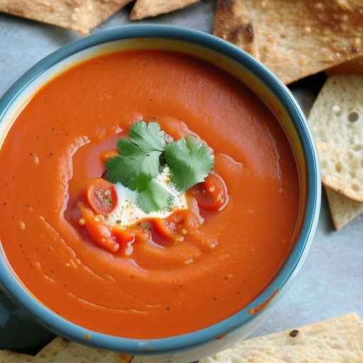 Рецепт острого томатного супа с чипотле