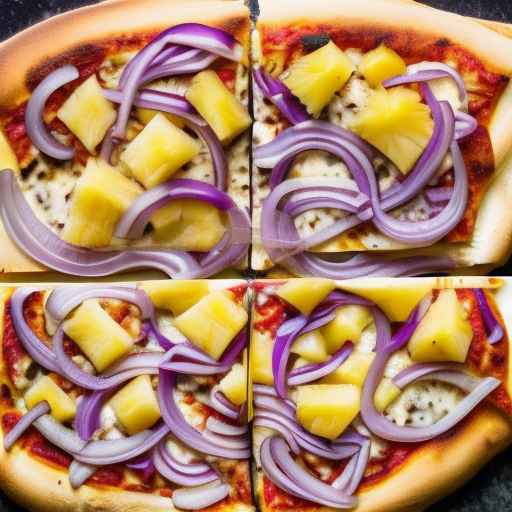 Tuna Melt Pizza with Pineapple and Red Onion