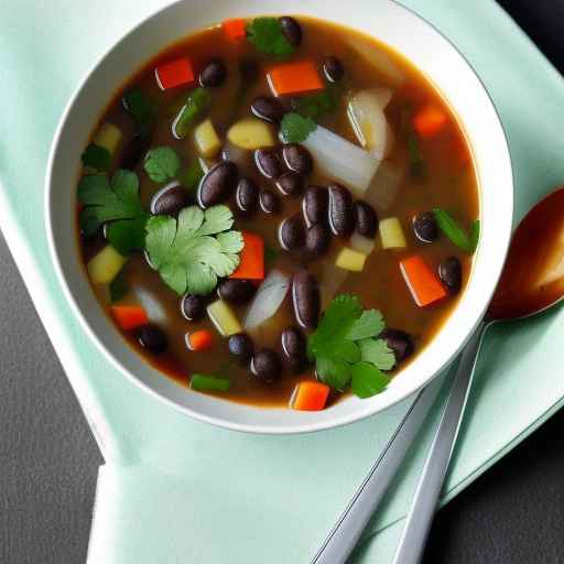 Суп из черных бобов во вьетнамском стиле