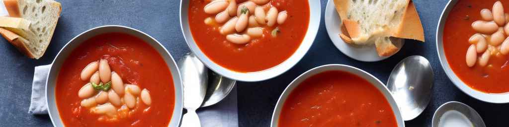 Суп из белой фасоли и томатов